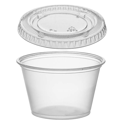4OZ CLEAR PP PORTION POT AND LID X1000